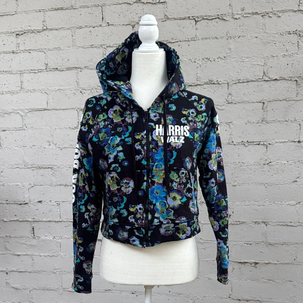 Ulla Johnson x Designers for America “Our Bodies Our Vote” Floral Hoodie Size M - Picture 2 of 9